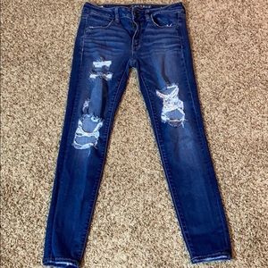 American Eagle Ripped Skinny Jeans